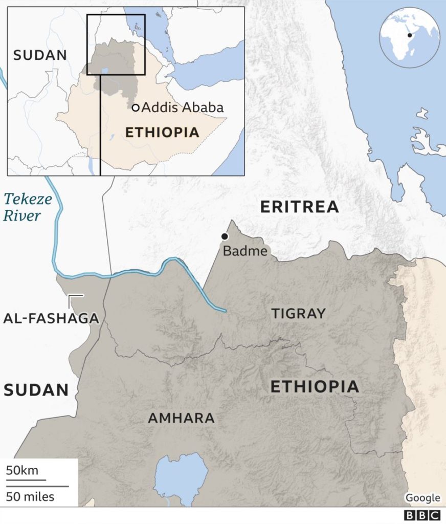 Zona di confine Sudan Etiopia - Al-Fashqa