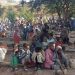 Bambini all’interno del campo per sfollati di Abiy Addi. Foto: Fornita ad Addis Standard da fonti sul campo