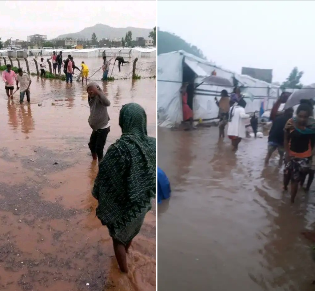 Alluvione campi IDP Shire, Tigray Etiopia 15 luglio 2023