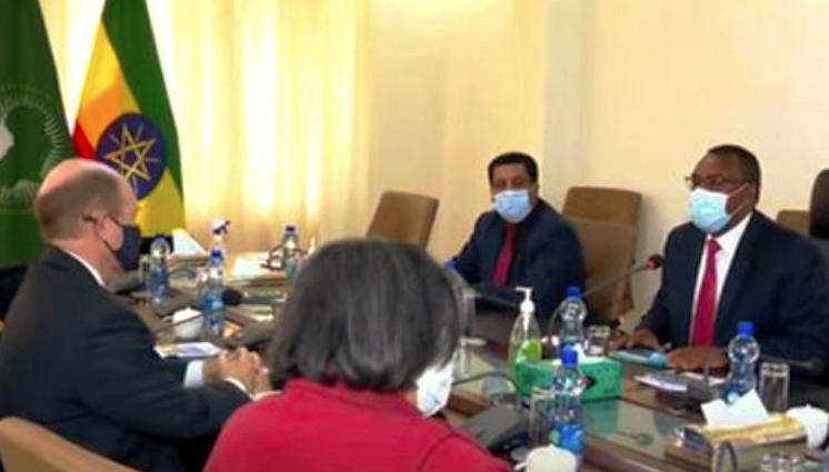 Il Vice Premier Demeke Informa La Delegazione Statunitense Guidata Da Chris Coons Sugli Ultimi Sviluppi In Etiopia