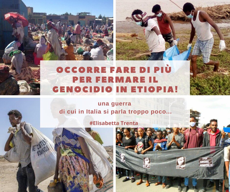 Occorre fare di più per fermare il genocidio in Tigray - Etiopia - Elisabetta Trenta