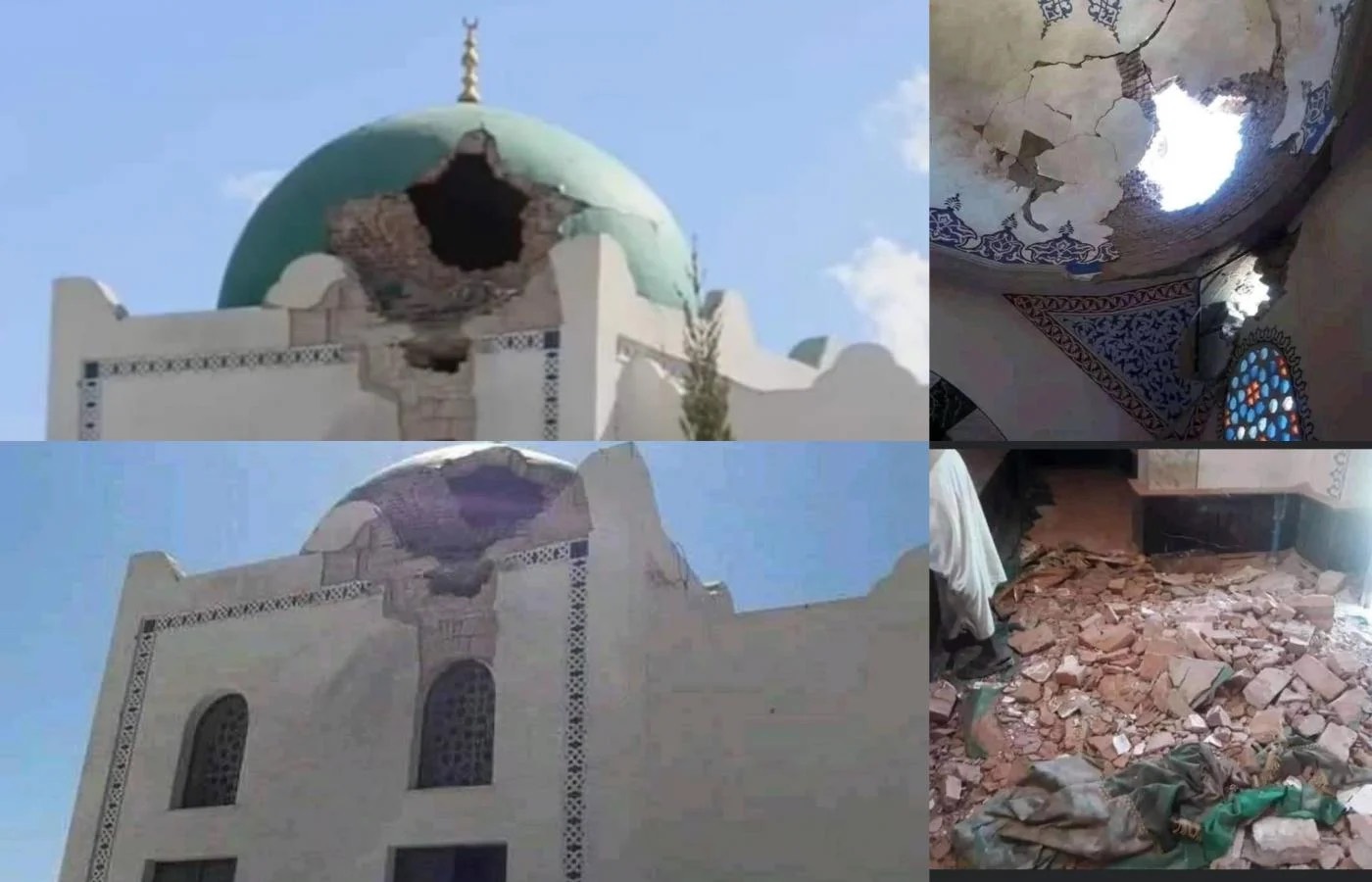 Images emerged on 1 January 2021 showing damage reportedly inflicted on the seventh-century al-Nejashi mosque in November in Ethiopia's Tigray region